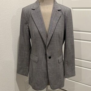 Calvin Klein Charcoal Checkered Blazer